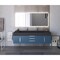 Castello Usa Nile 72" Wall Mounted Blue Vanity With Black Top And Chrome Handles CB-MC-72BLU-CHR-2053-BL - alternate 4